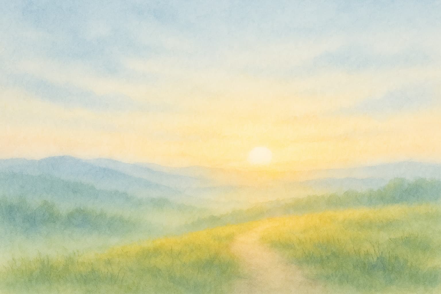 希望に向かって動き出す勇気を与える朝日